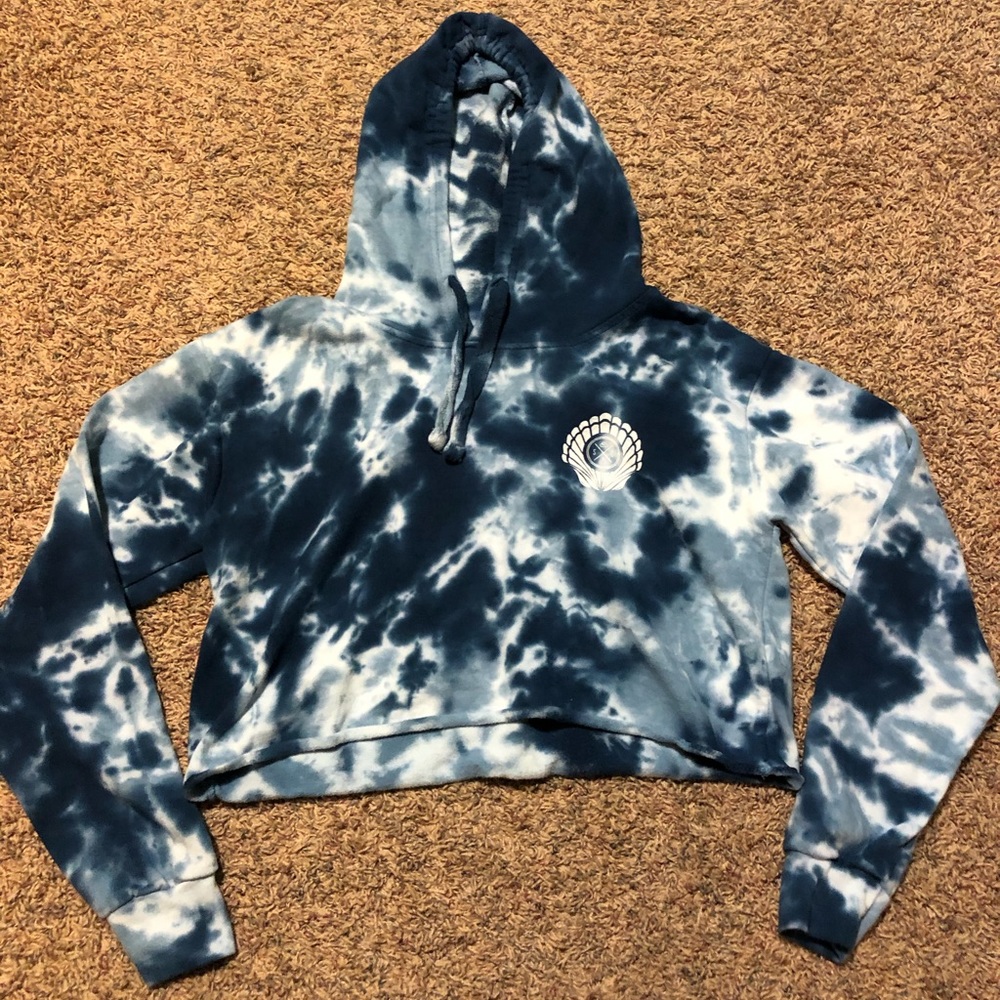 Sand cloud cropped hoodie
